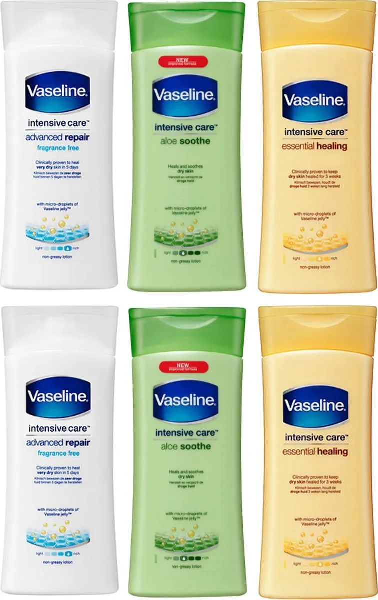 Vaseline Bodylotion Set 6x 200ml