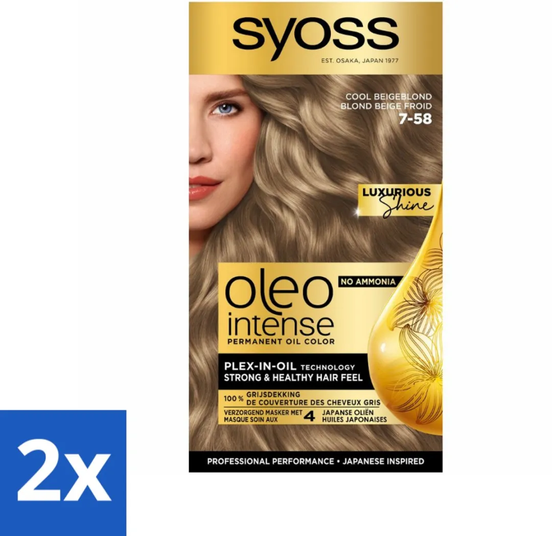 SYOSS Oleo Intense 7-58 Cool Beige Blond Haarverf