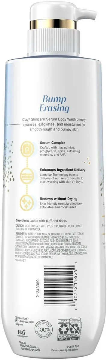 Olay Bump Erasing Exfoliërende Body Wash 591ml - AHA Complex