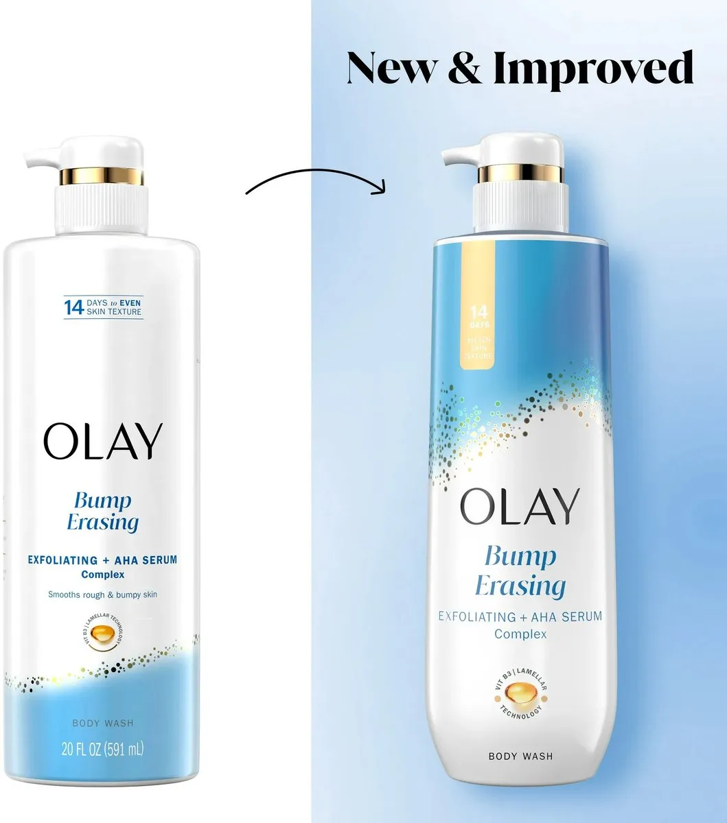 Olay Bump Erasing Exfoliërende Body Wash 591ml - AHA Complex