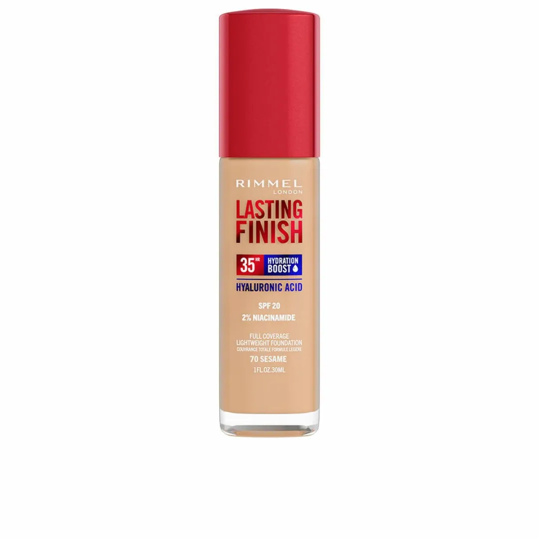 Rimmel London Lasting Finish 35HR Hyaluronic Acid Foundation 070 Sesame