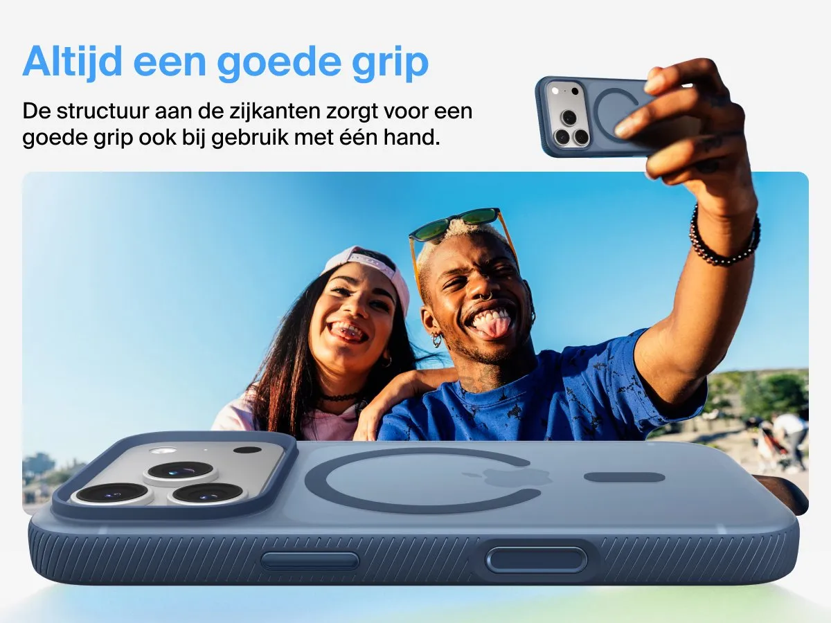 Belkin SheerForce Grip Hoesje iPhone 17 Pro Marineblauw - MSA035HQNY
