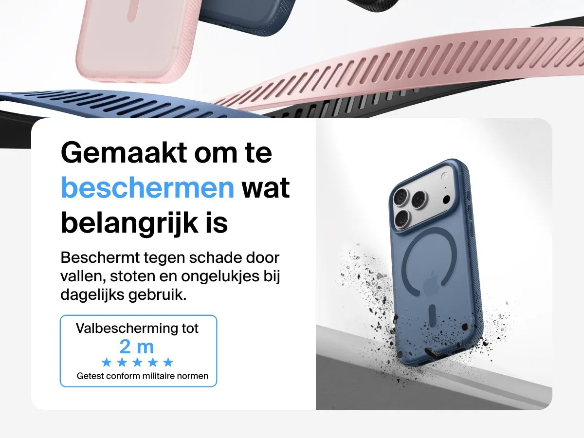 Belkin SheerForce Grip Hoesje iPhone 17 Pro Marineblauw - MSA035HQNY
