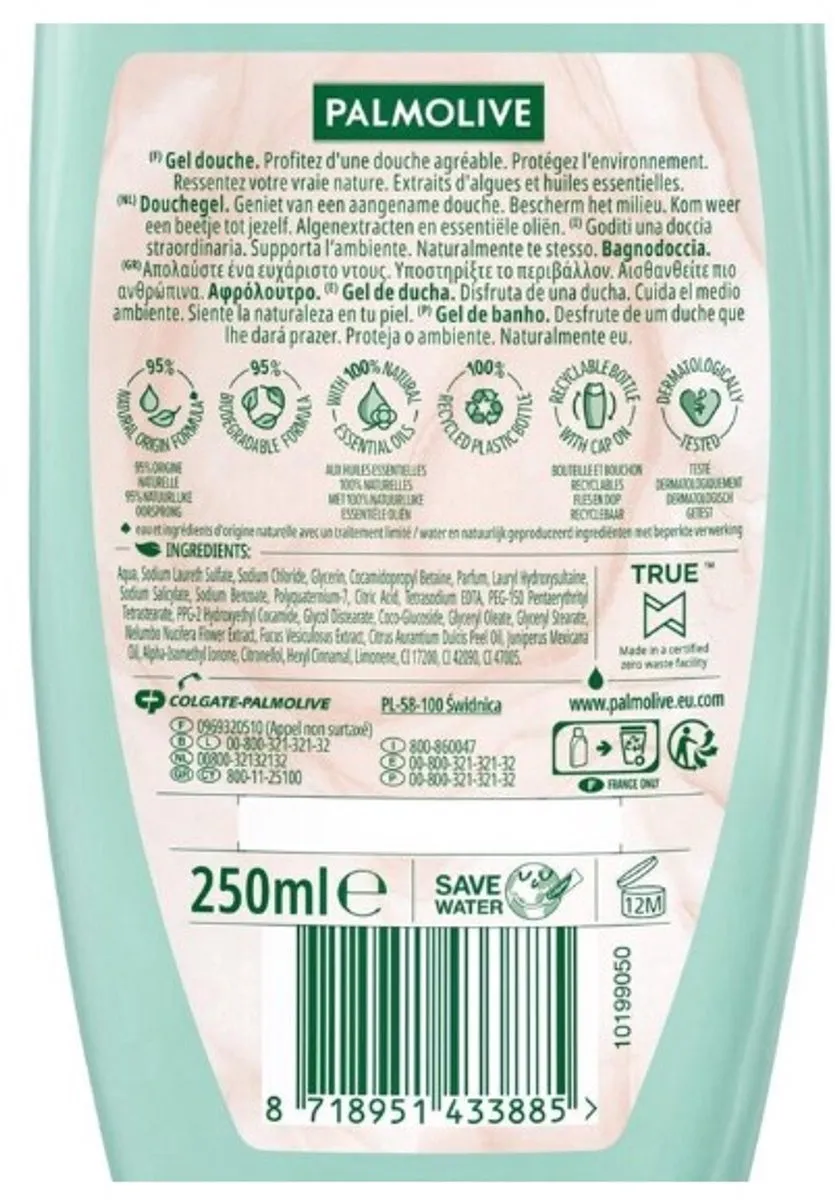 Palmolive Wellness Douchegel Revitalize 250ml - 6 Stuks