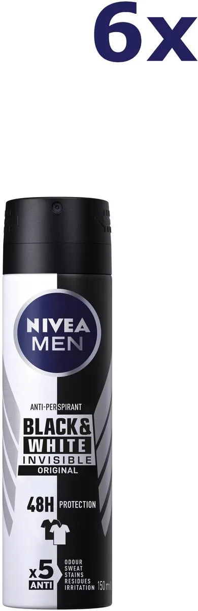 NIVEA Men Invisible Black & White Power Deospray 150ml