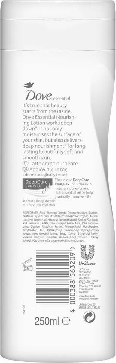 Dove Essential Body Milk 250ml