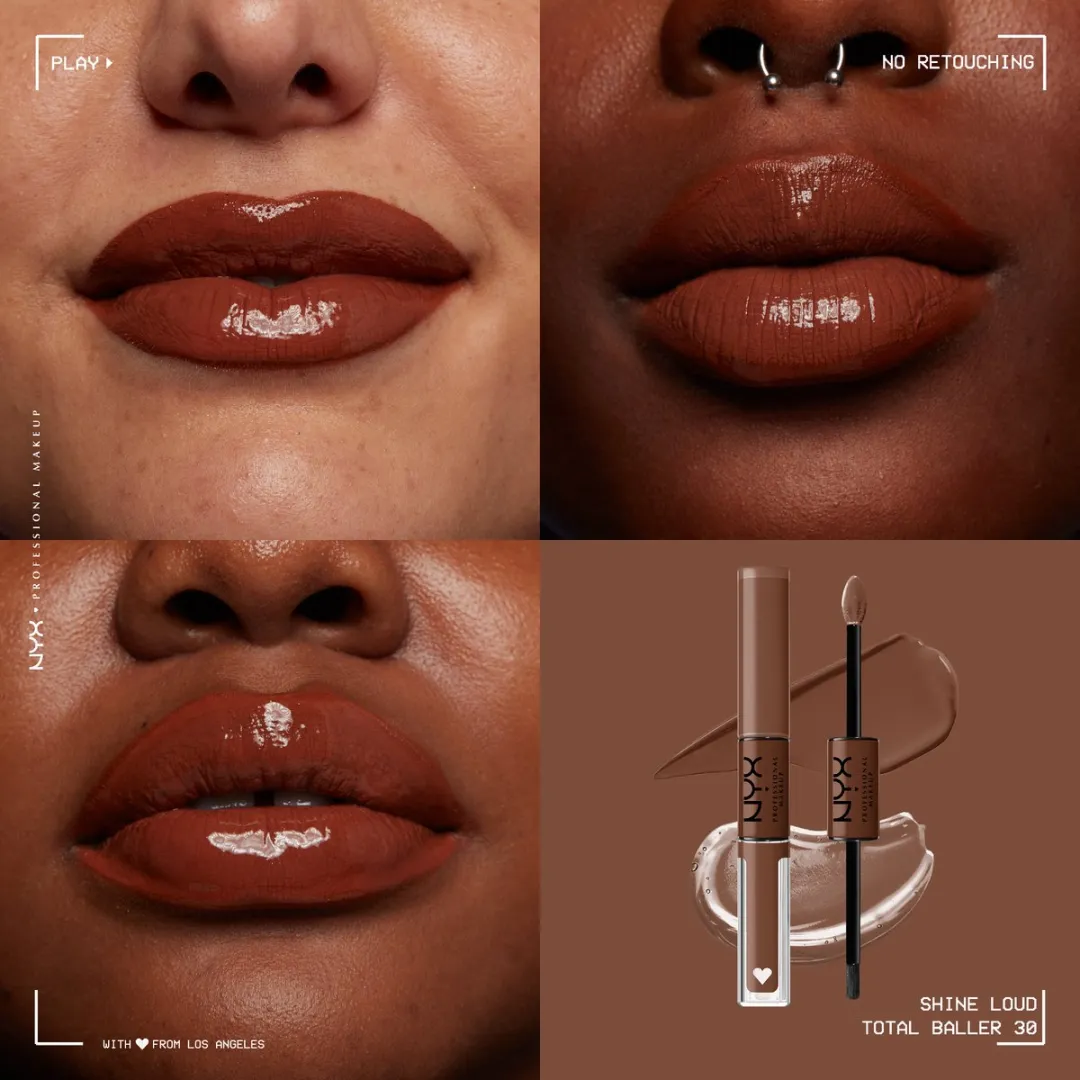 NYX Shine Loud Pro Pigment Lip Shine Total Baller 3.4ml