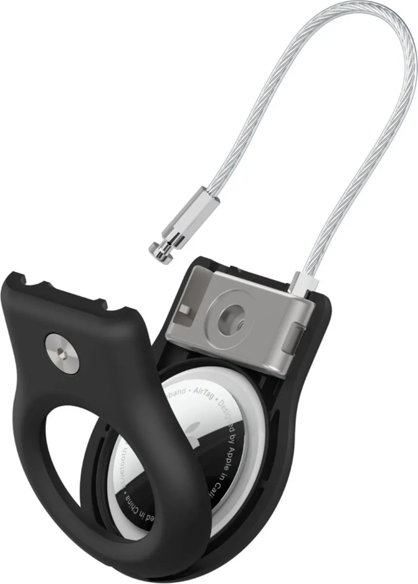 Belkin Beschermende Houder met Staalkabel voor AirTag - Zwart