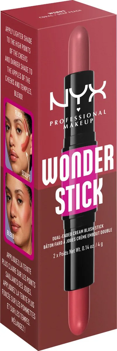 NYX Wonder Stick Blush Coral & Deep Peach 8g