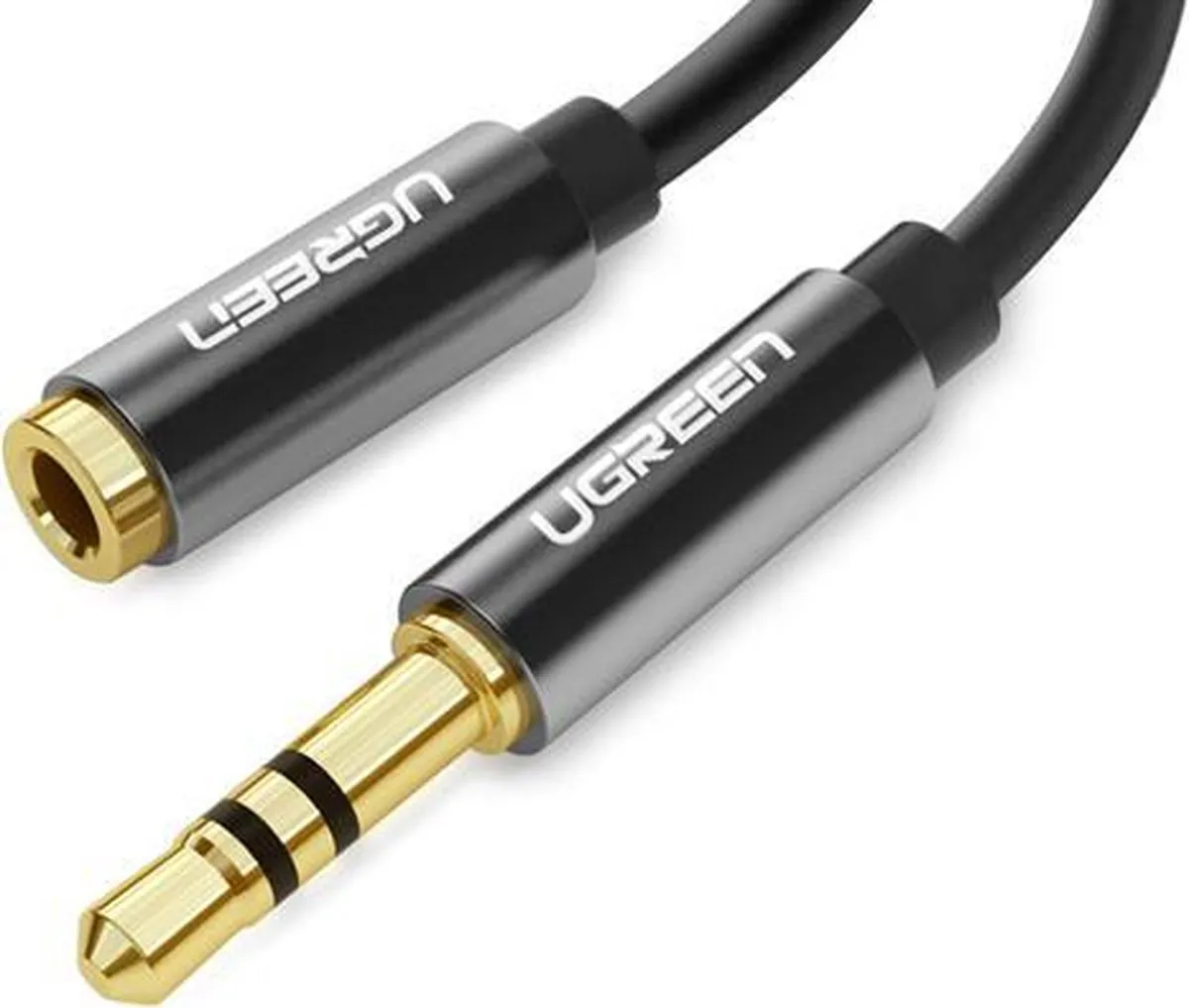Ugreen 3.5mm Audio Jack Verlengkabel 100cm - Zwart