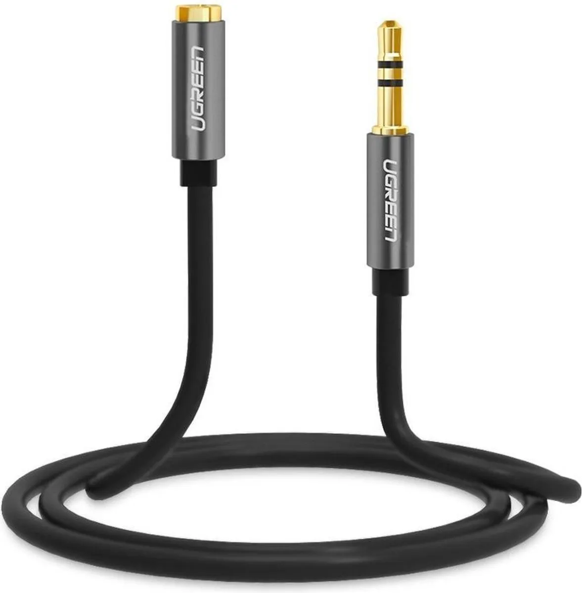 Ugreen 3.5mm Audio Jack Verlengkabel 100cm - Zwart