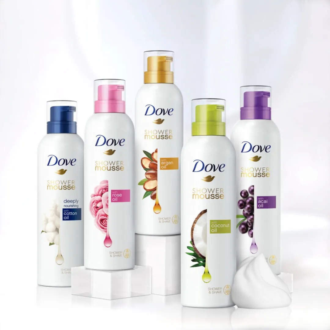Dove Shower Foam Deeply Nourishing Cotton Oil - 3x200ml