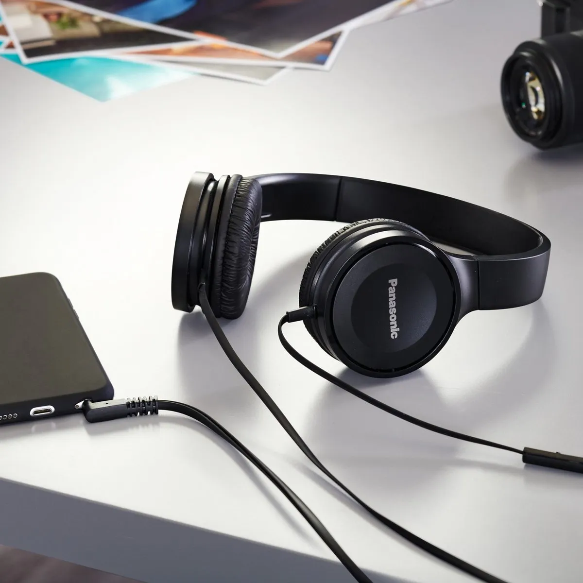 Panasonic RP-HF100ME-K Hoofdtelefoon met microfoon - Zwart