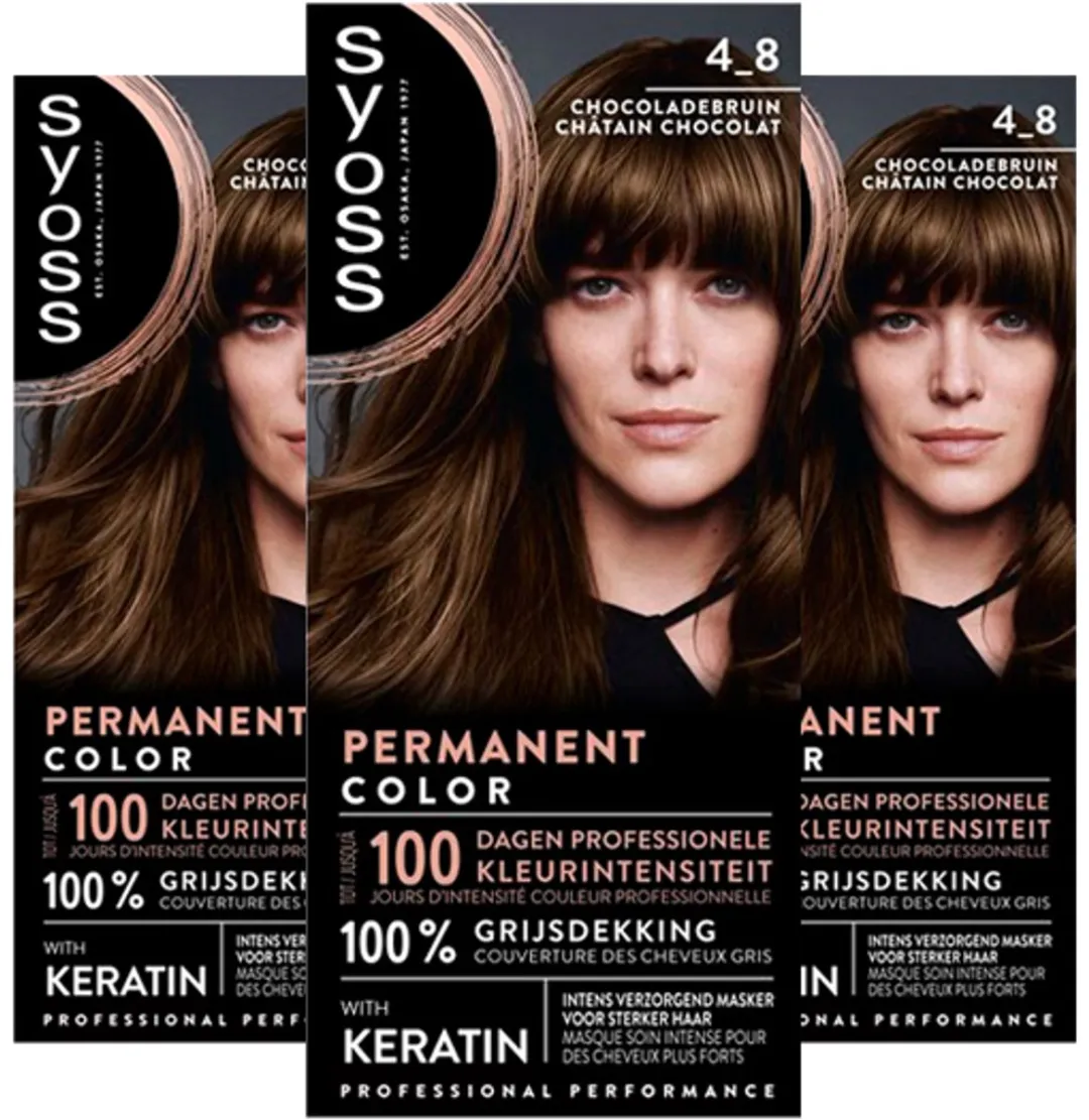 Syoss Permanent Haarkleuring 4-8 Chocoladebruin