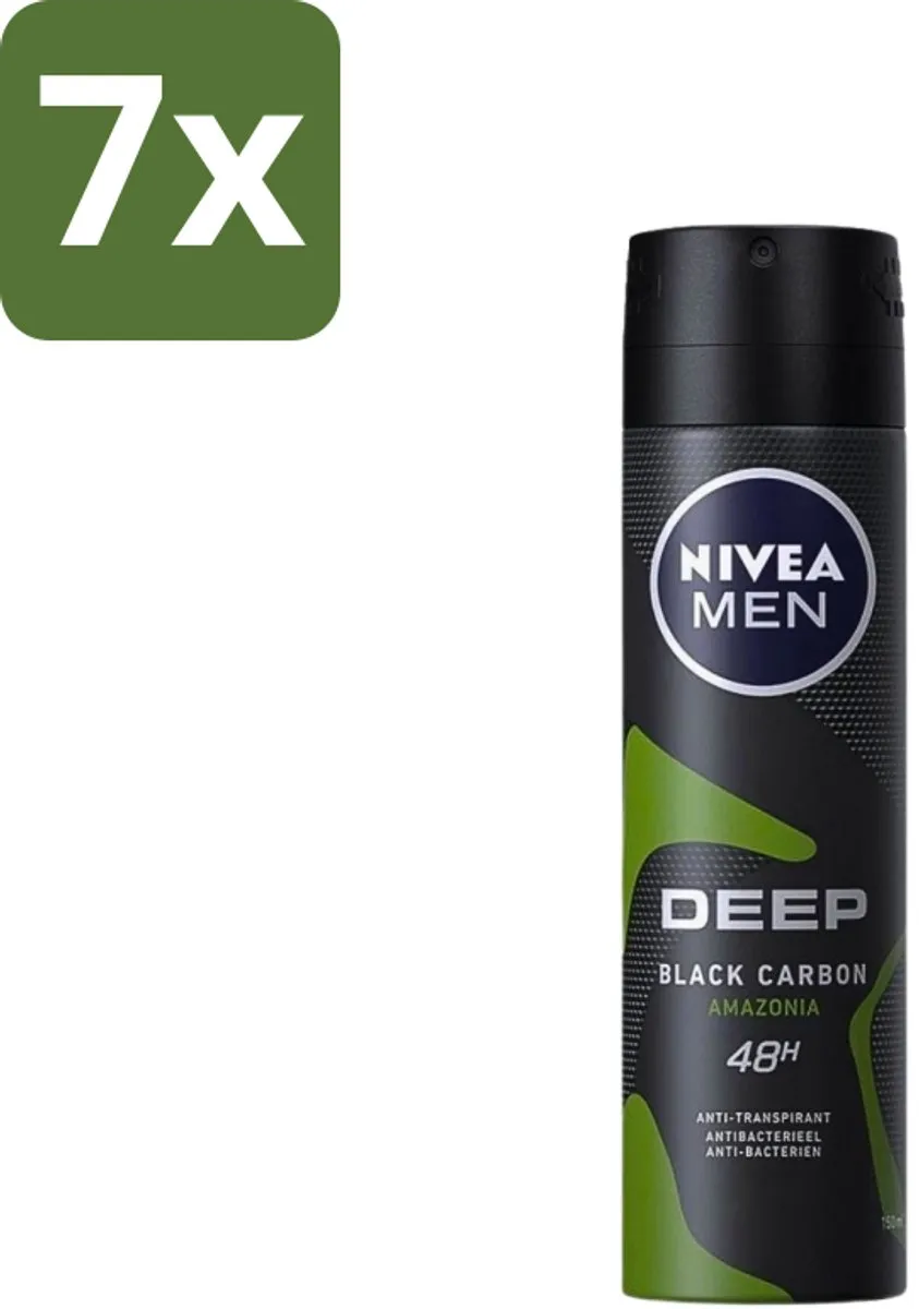 NIVEA Men Deodorant Spray Deep Black Carbon Amazonia 150ml