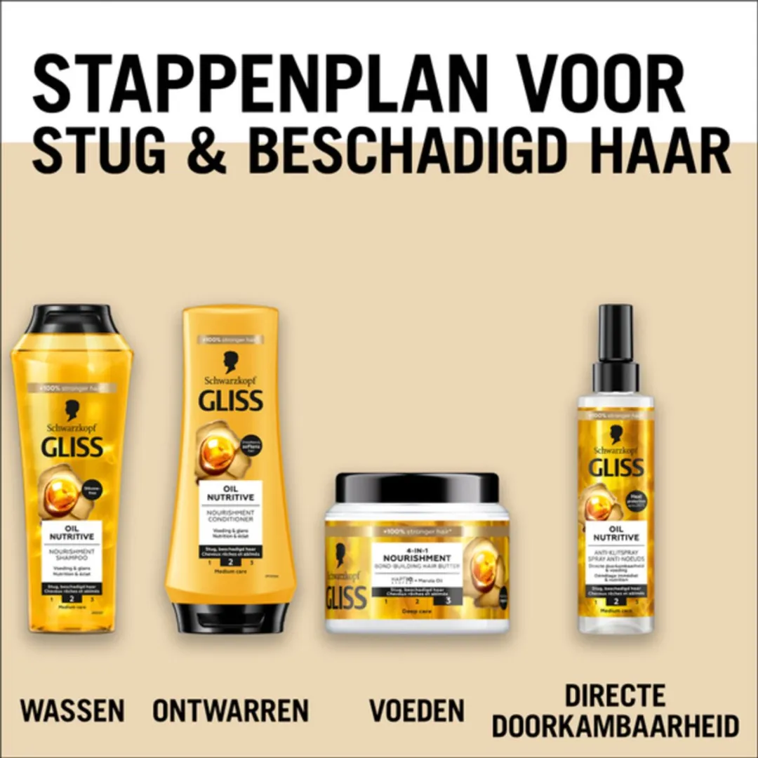 Schwarzkopf Gliss Oil Nutritive Shampoo 250ml - 6 Stuks