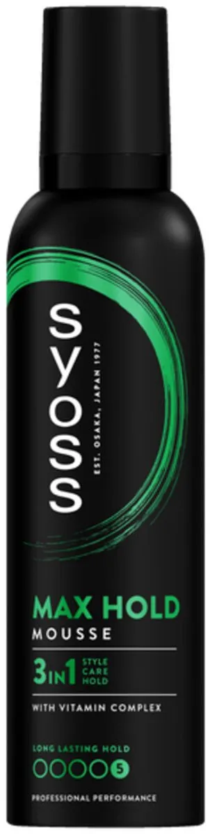 Syoss Max Hold Haarmousse 250ml - 4 Stuks