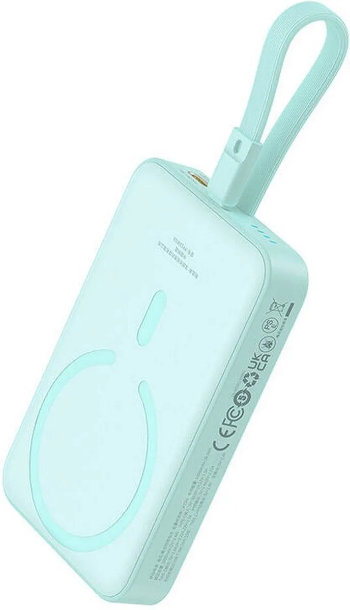 Baseus Magnetic Mini MagSafe Powerbank 10000mAh Blauw - 20W