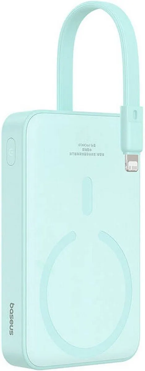 Baseus Magnetic Mini MagSafe Powerbank 10000mAh Blauw - 20W - afbeelding 6 van 6