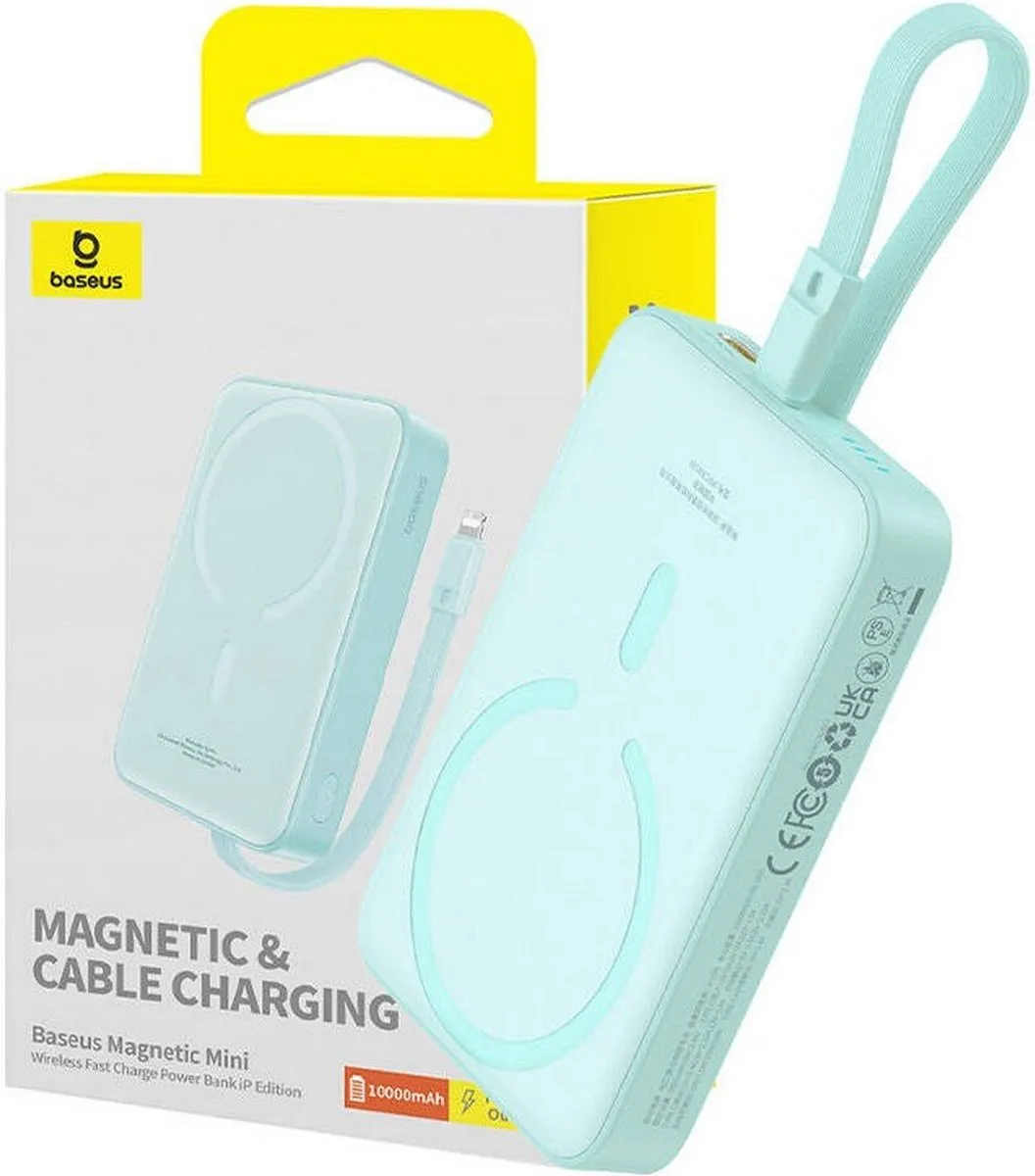 Baseus Magnetic Mini MagSafe Powerbank 10000mAh Blauw
