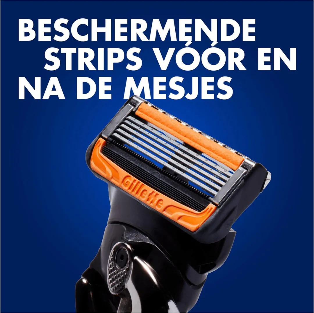 Gillette ProGlide Power Scheermesjes 8 Stuks - 5 Bladen - Zwart/Oranje