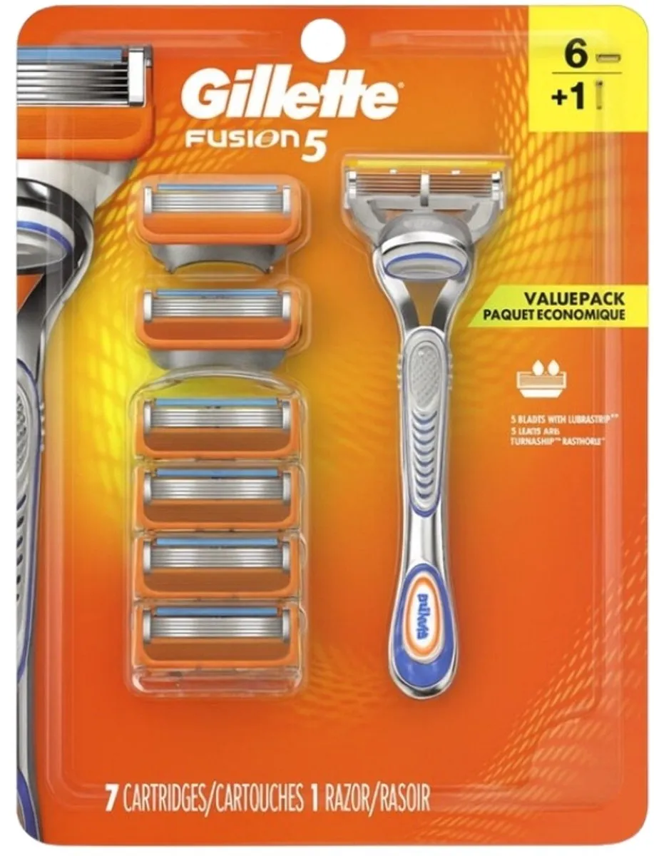 Gillette Fusion5 Houder + 6 Mesjes - 7 Stuks