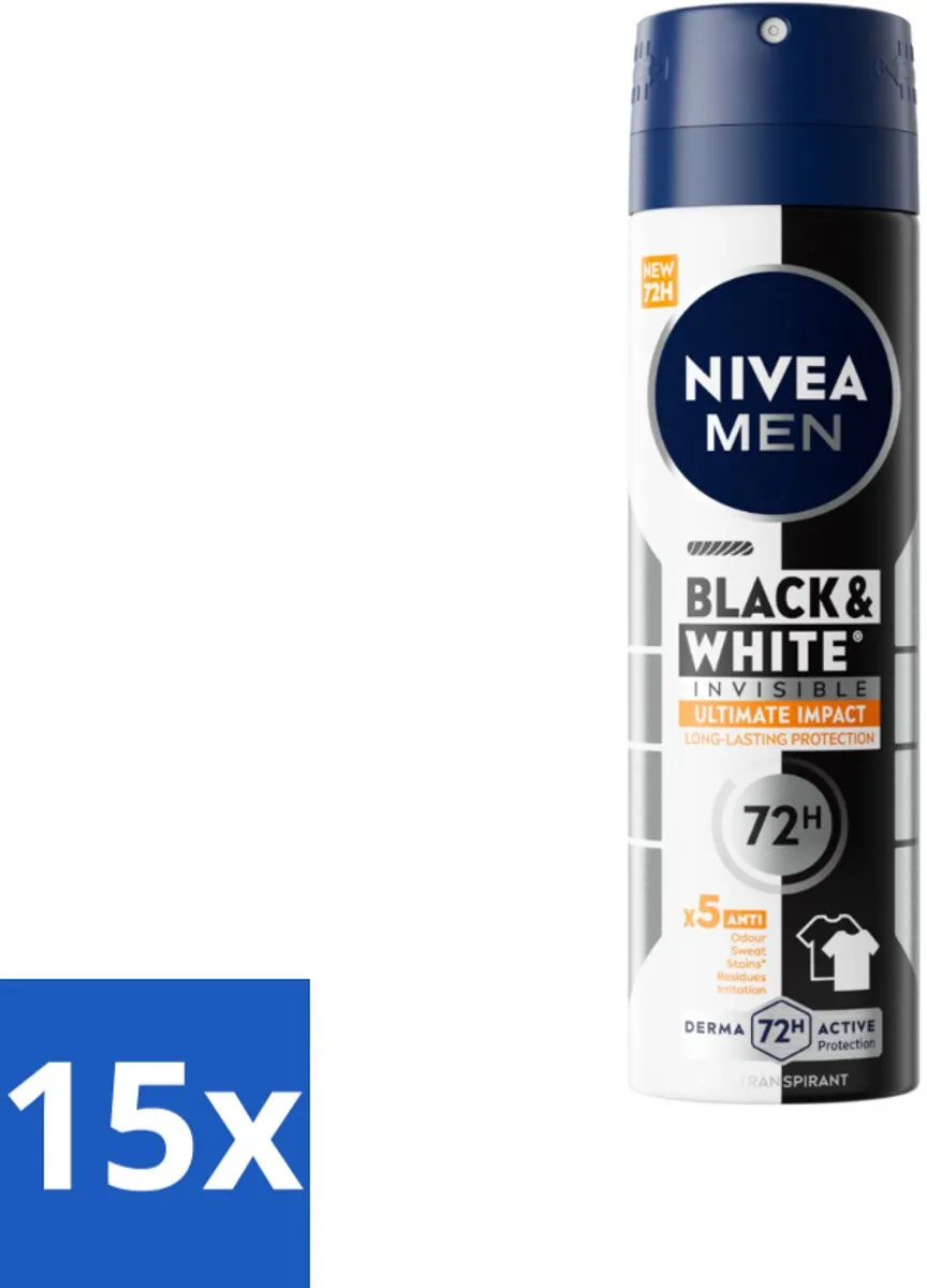 NIVEA MEN Black & White Ultimate Impact Deo Spray 150ml