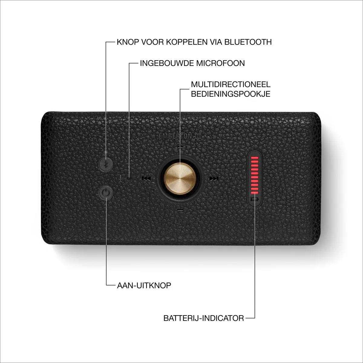 Marshall Emberton III Bluetooth Speaker - Zwart