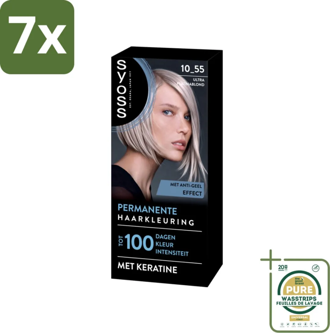 SYOSS Permanent Haarkleuring 10-55 Ultra Platina Blond
