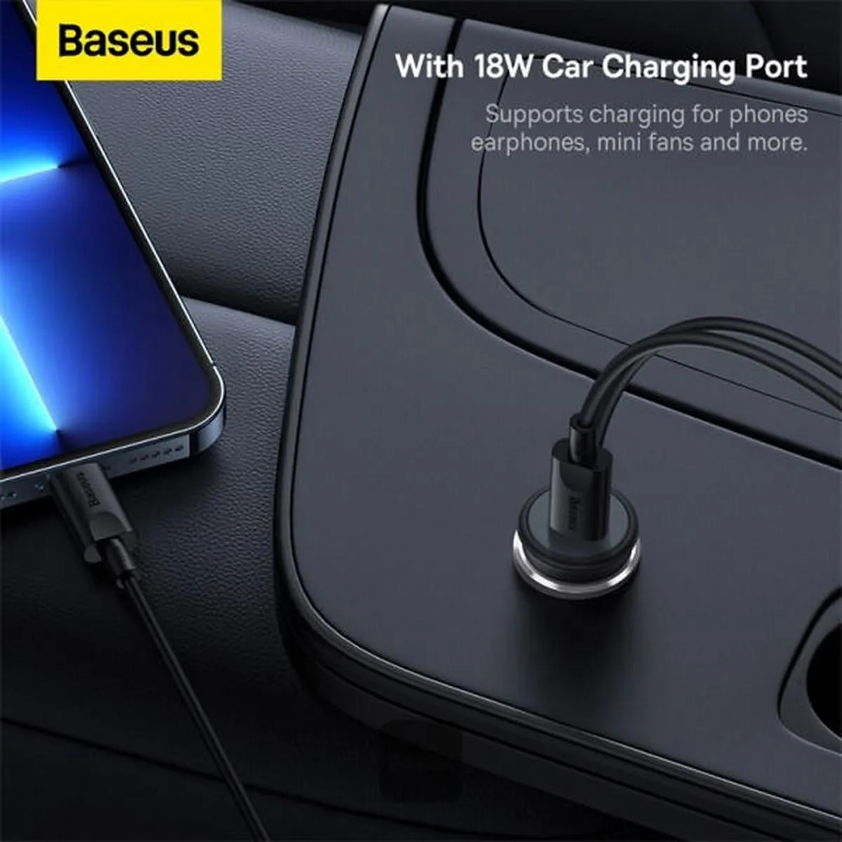 Baseus Magnetische Telefoonhouder Autolader MagSafe 40W - Zwart