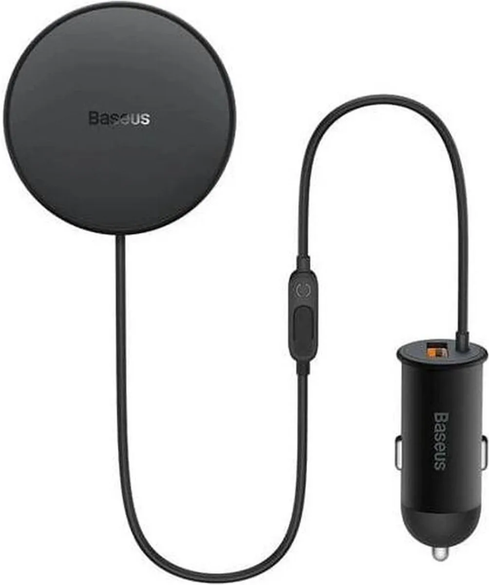 Baseus Magnetische Telefoonhouder Autolader MagSafe 40W - Zwart