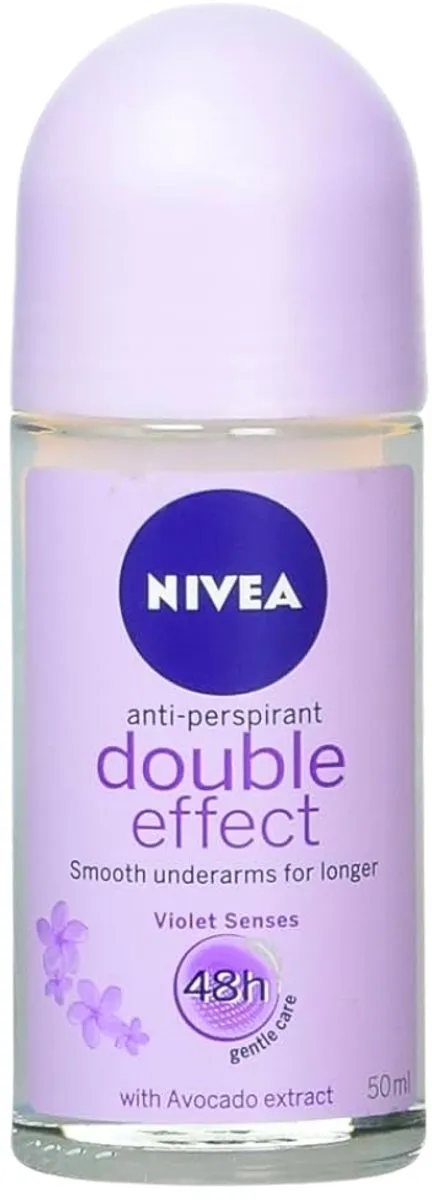 NIVEA Double Effect Deodorant Roller 50ml - 6x300ml