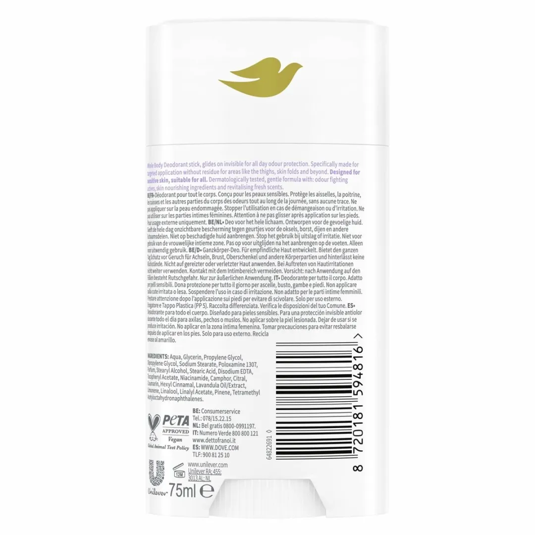 Dove Deodorant Stick Lavanda & Camomila 75ml