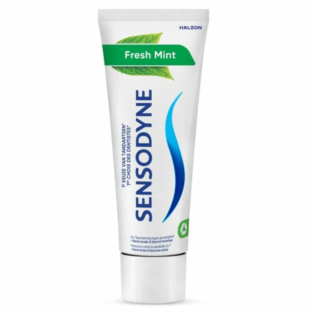 Sensodyne Tandpasta Fresh Mint 75 ml - Voordeelverpakking - 24 stuks