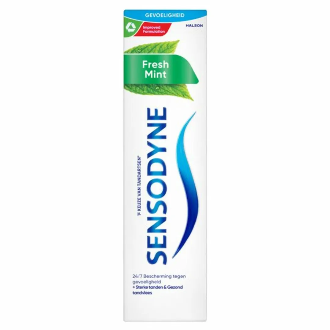 Sensodyne Tandpasta Fresh Mint 75 ml - Voordeelverpakking - 24 stuks