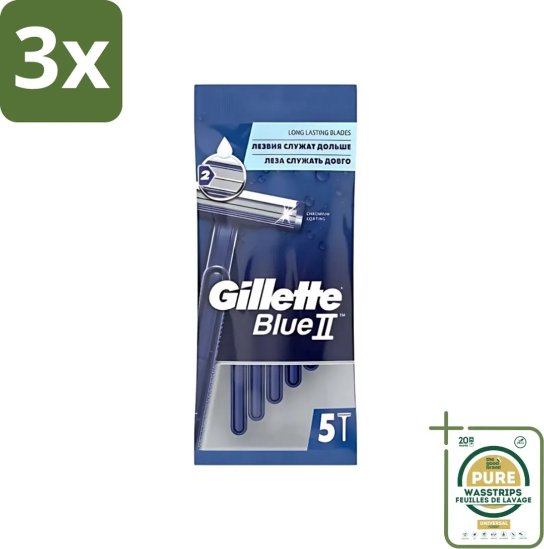 Gillette Blue II Wegwerpscheermesjes 10 Stuks