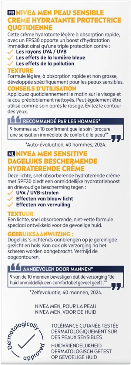 NIVEA MEN Sensitive Dagcrème SPF30 - 50ml