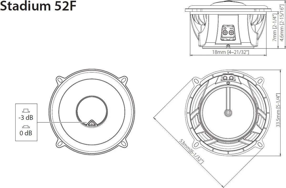JBL Stadium 52F Coaxiale Auto Speakers 180W - Zwart - afbeelding 6 van 6