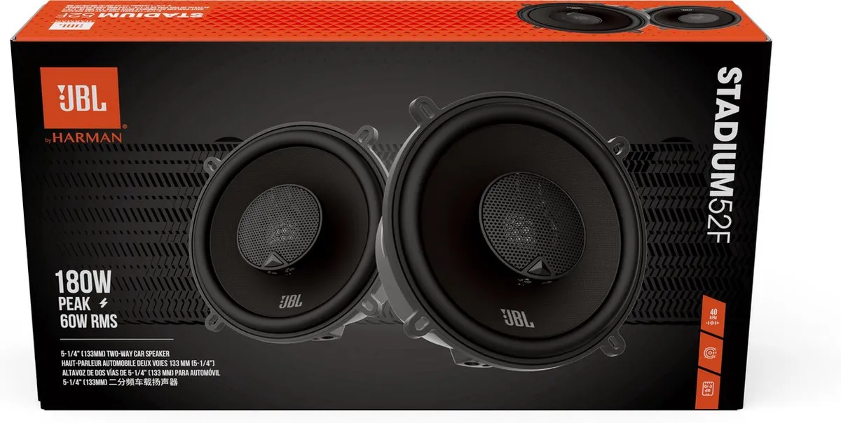 JBL Stadium 52F Coaxiale Auto Speakers 180W - Zwart