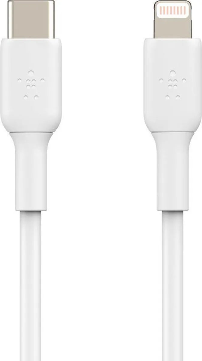 Belkin iPhone Lightning naar USB-C Kabel CAA003bt1MWH - 1m - Wit