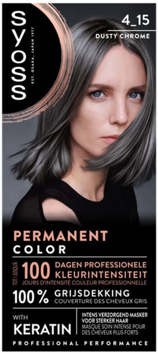 SYOSS Coloration 4-15 Dusty Chrome Haarverf - 2x230ml