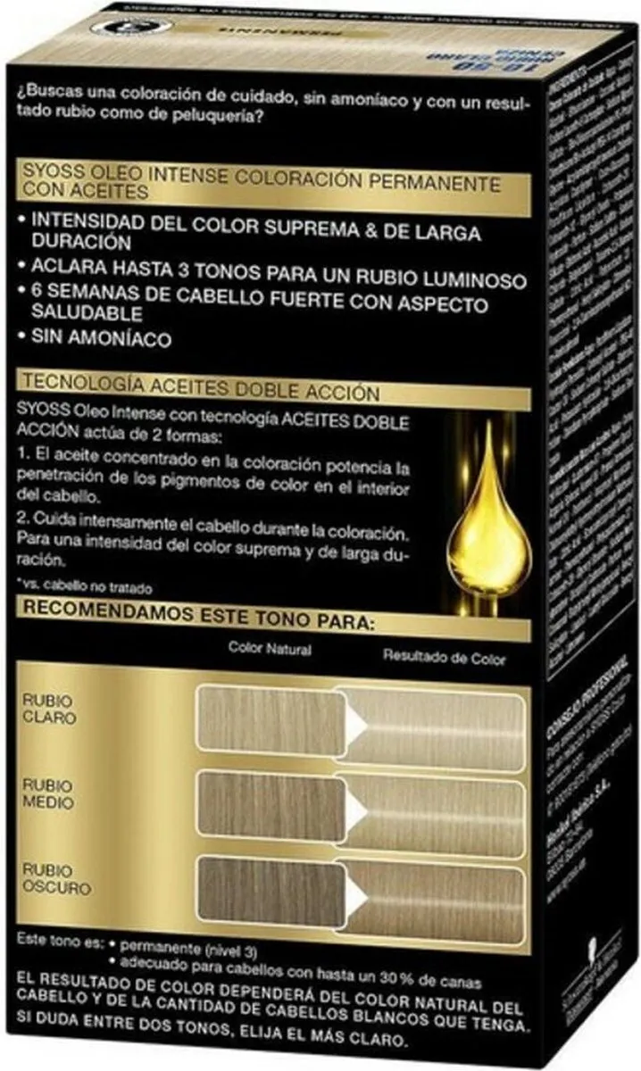 Syoss Permanent Haarkleur Lichtblond N 10,5 - 500ml