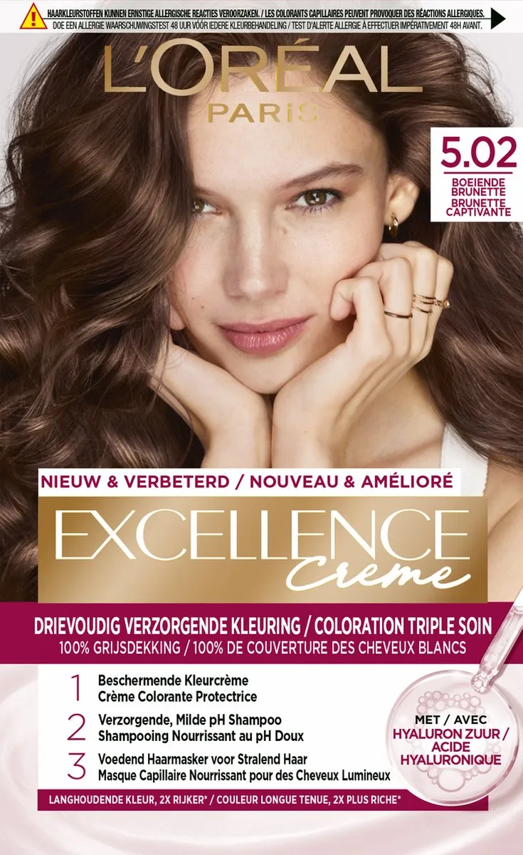 L'Oréal Paris Excellence Crème Boeiende Brunette 5.02 Haarverf 100ml