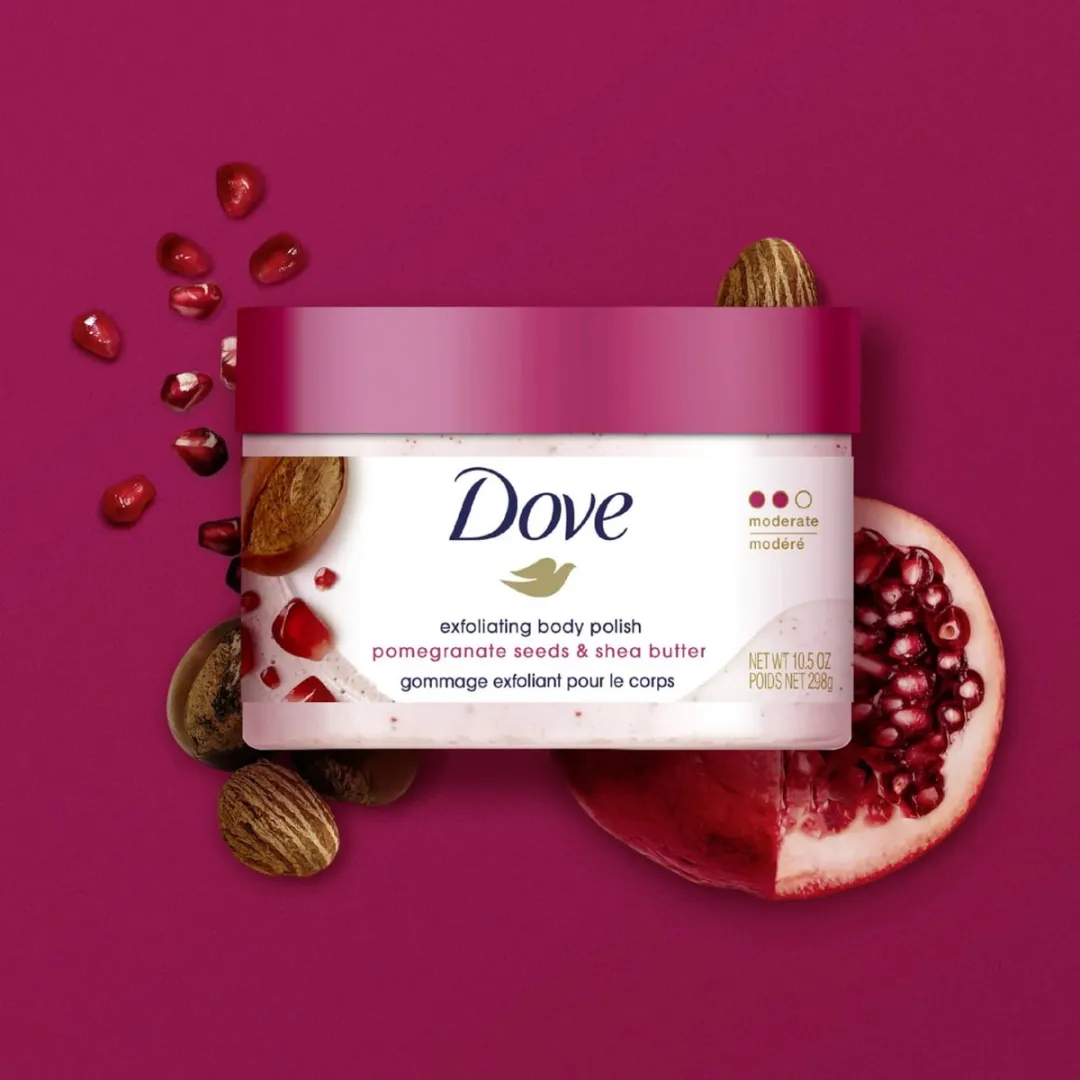 Dove Pomegranate & Shea Butter Lichaamsscrub 510g