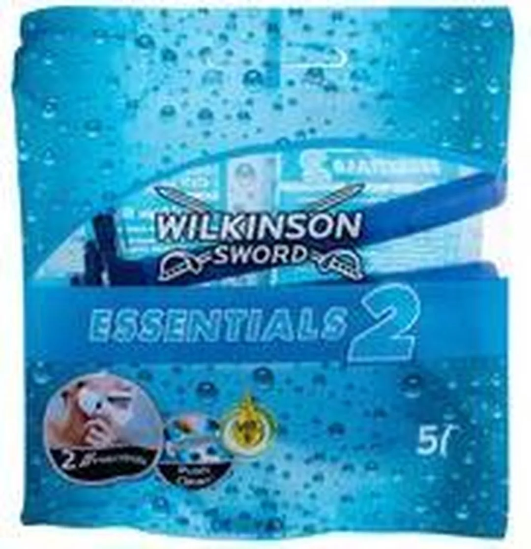 Wilkinson Sword Essentials 2 Wegwerpscheermesjes - 5 Stuks - Blauw