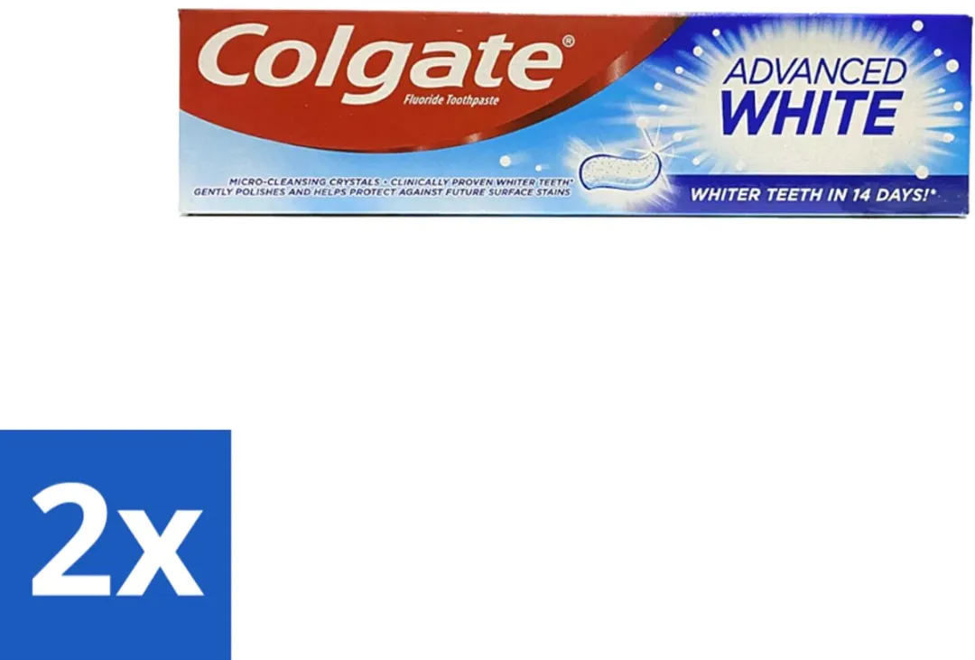 Colgate Advanced White Tandpasta 200ml (2x100ml)