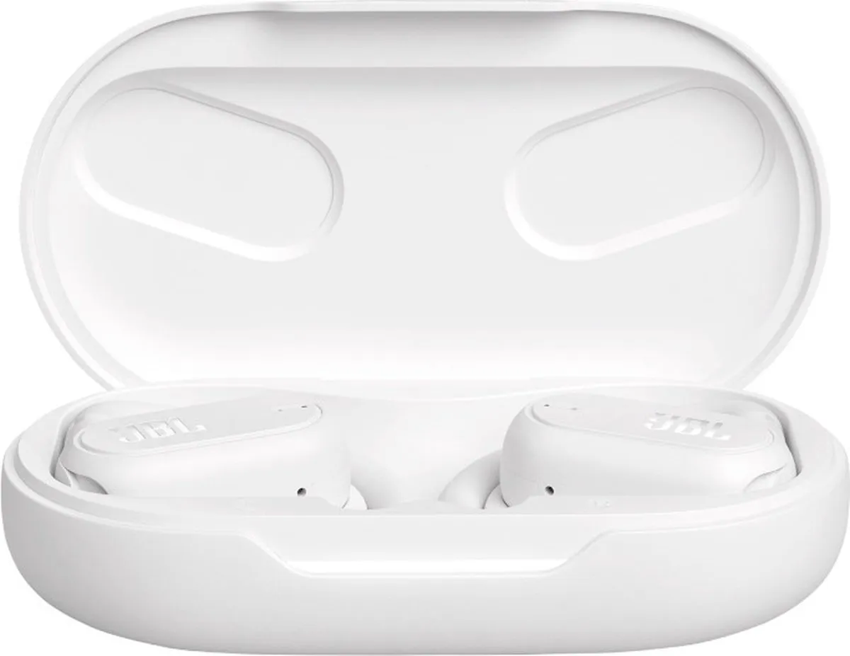 JBL Soundgear Sense Open Ear Oordopjes - 32 uur - IP54 - Wit