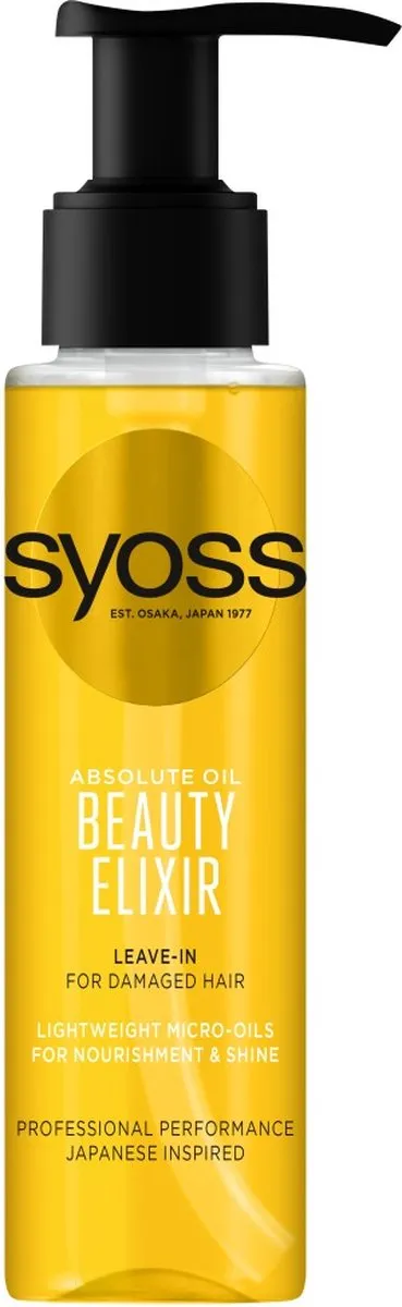 SYOSS Beauty Elixir Absolute Olie Beschadigd Haar 100ml