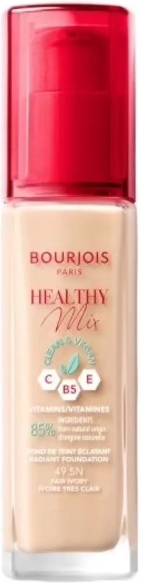 Bourjois Healthy Mix Clean Vegan Foundation N50.5 Light Ivory - 30ml