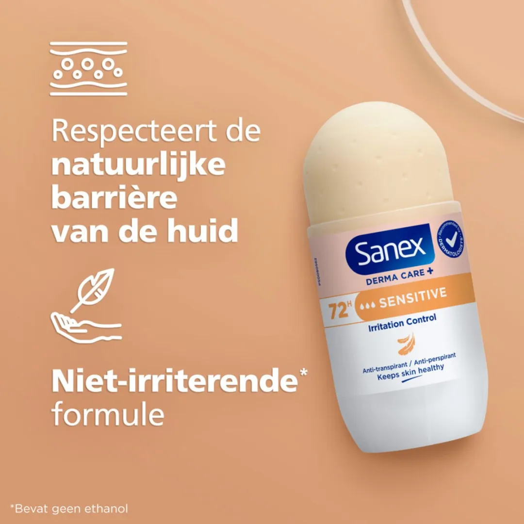 Sanex Dermo Sensitive Deodorant Roller - 6x53ml